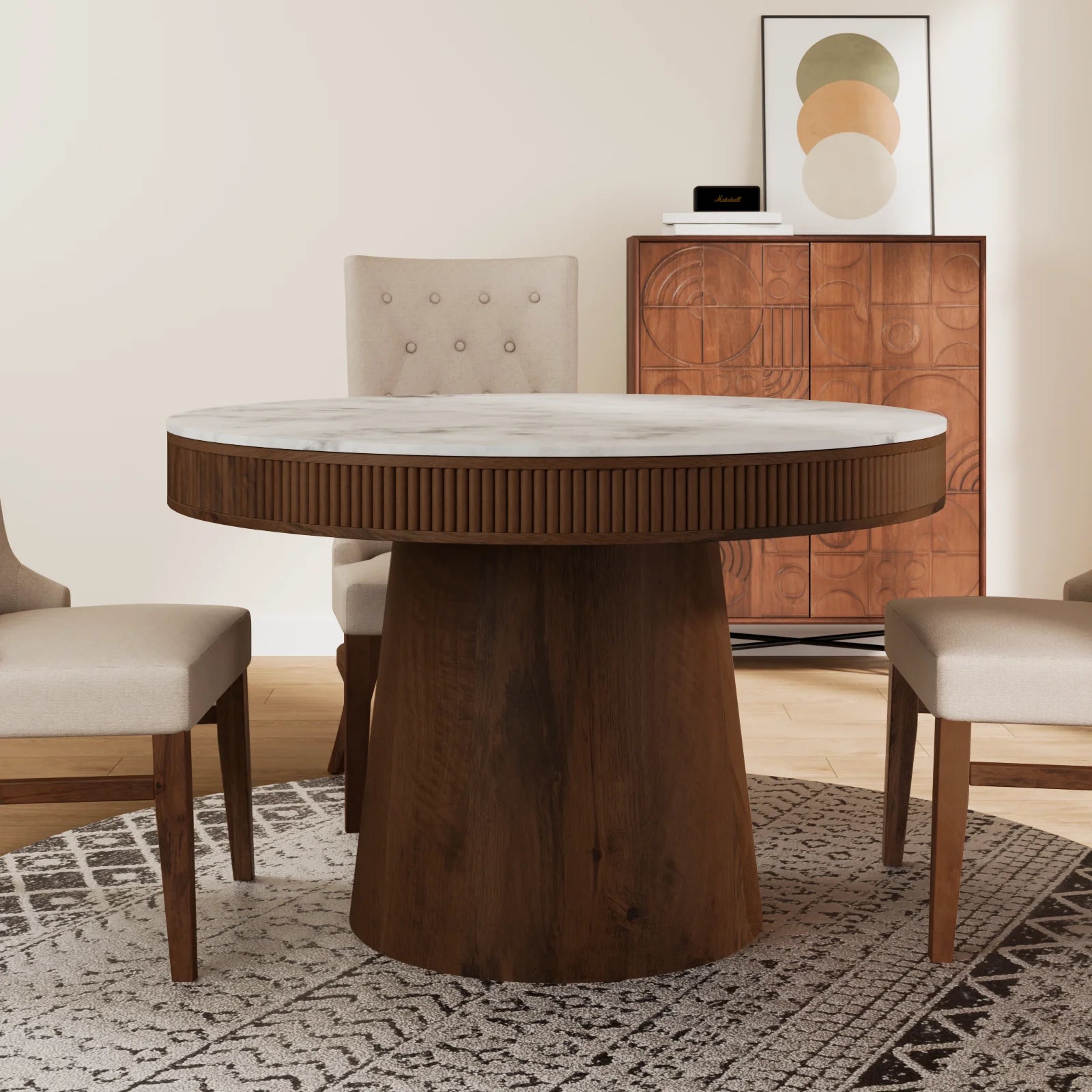 Noah Marble Top Dining Table