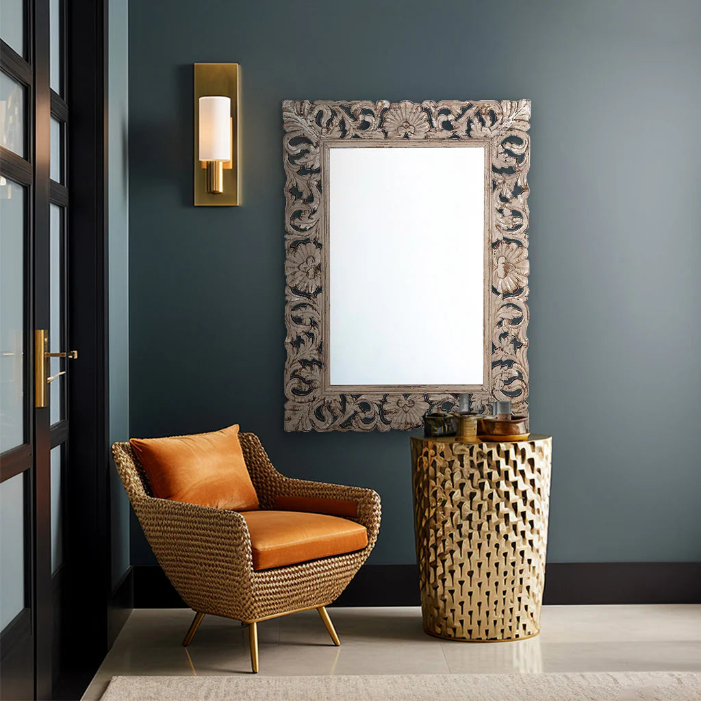 Aza Carved Wall Mirror