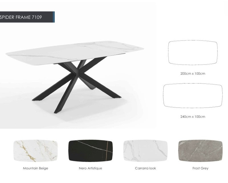 Modulax Spider 7109 Fixed Top Dining Table