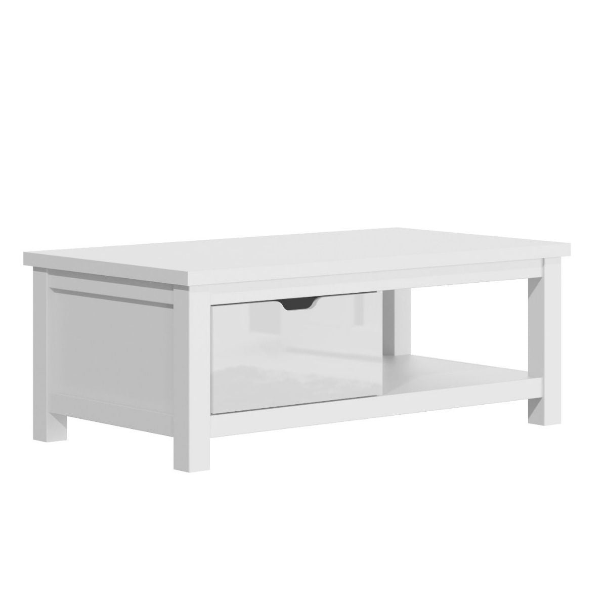 Amos Ice White High Gloss Coffee Table