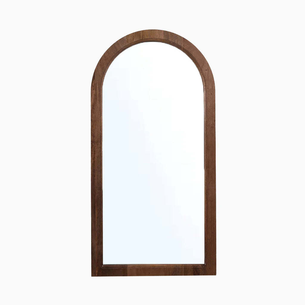 Ivan Arched Wooden Mirror