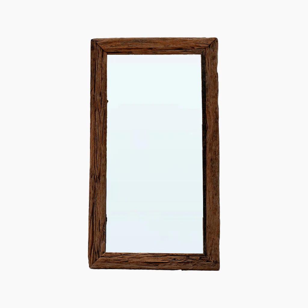 Amber Reclaimed Wood Mirror Frame