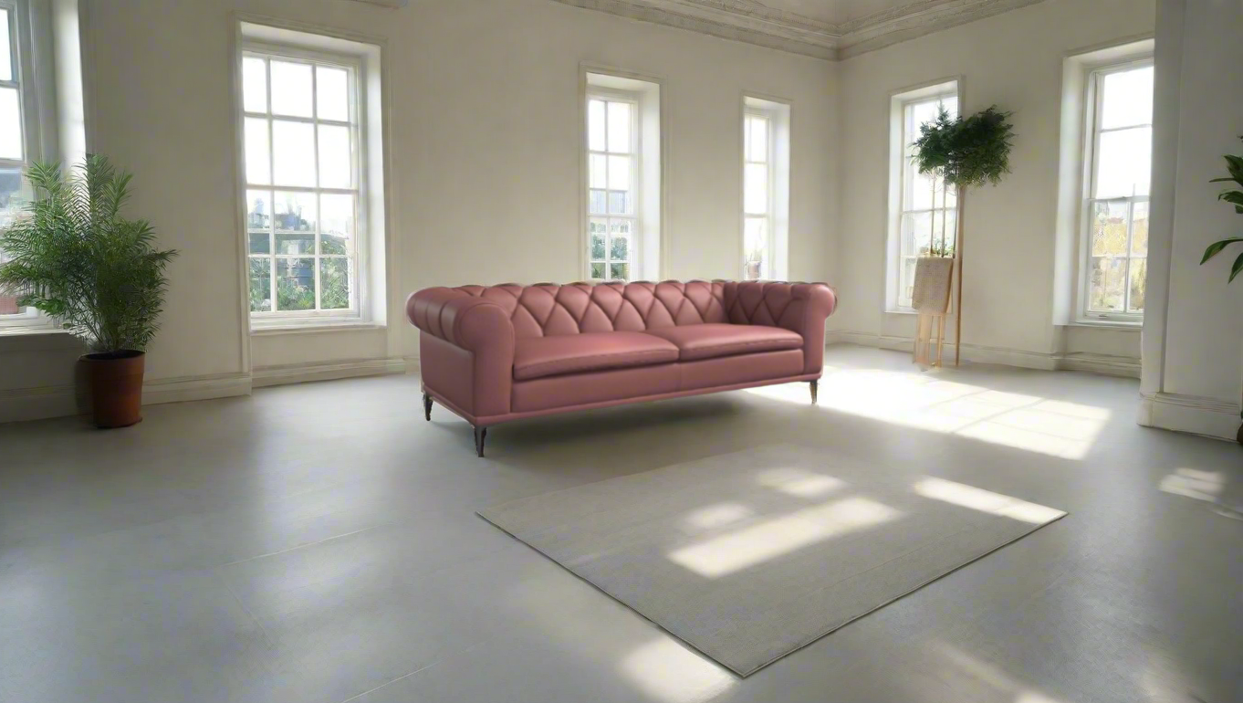 Divano 9507 Mod Chesterfield red-clay