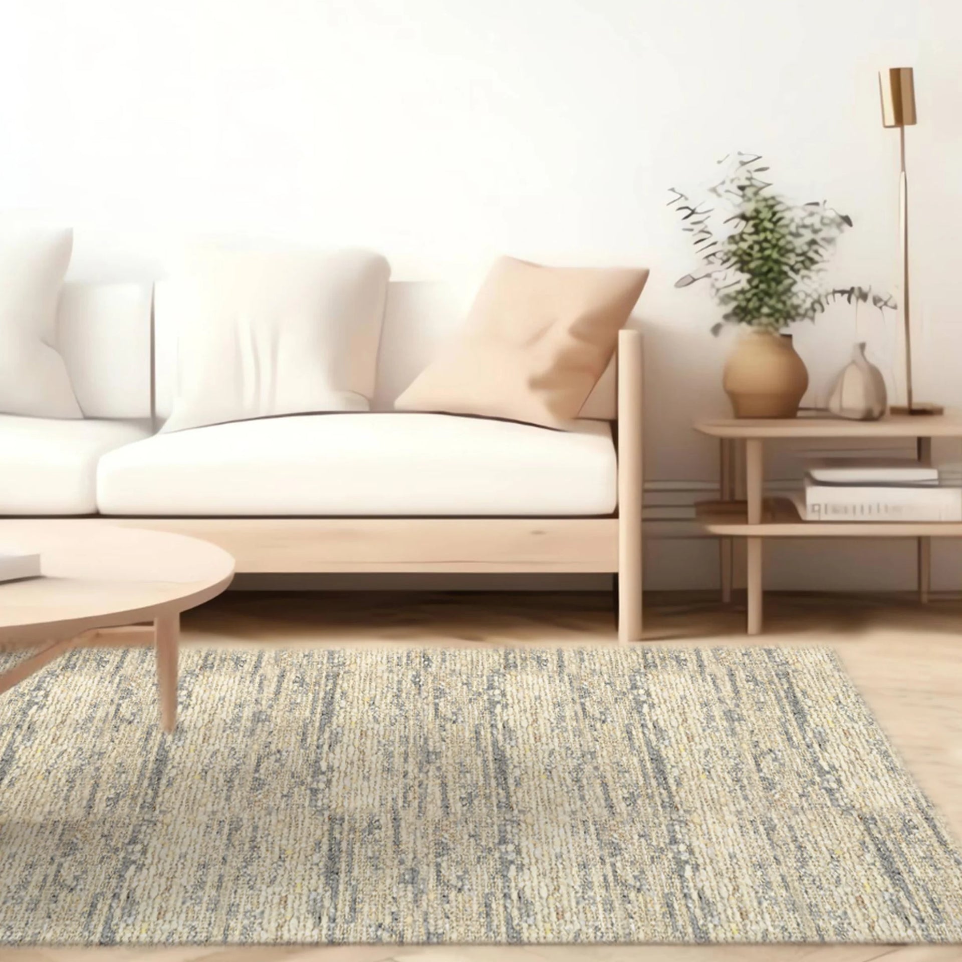 Zola Hand Carded Wool Rug