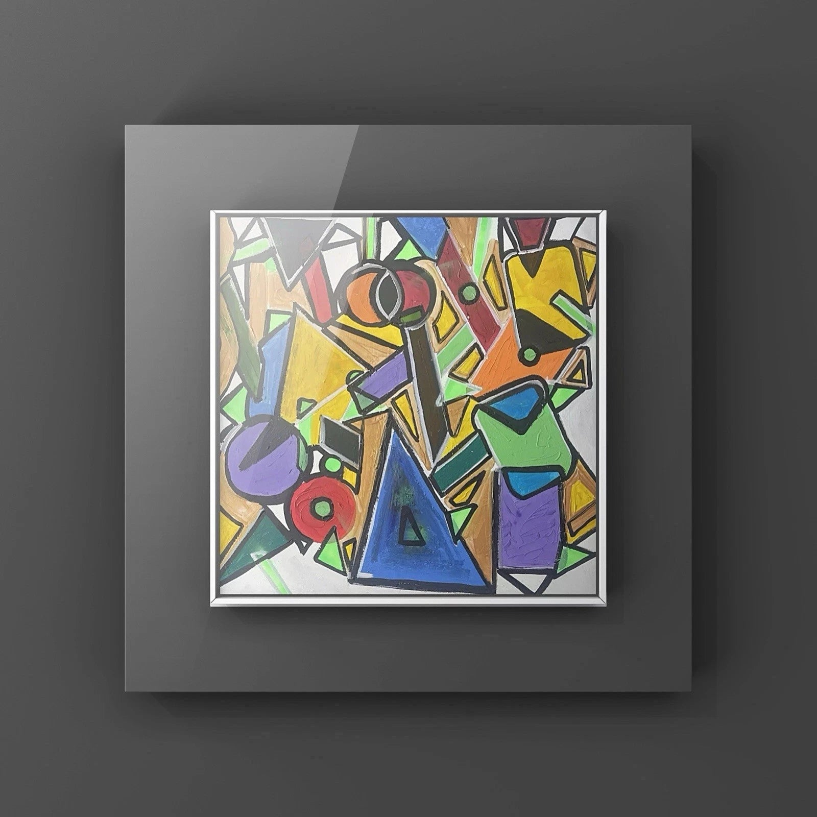 Artist JFW1479 original artwork abstract modern - signed