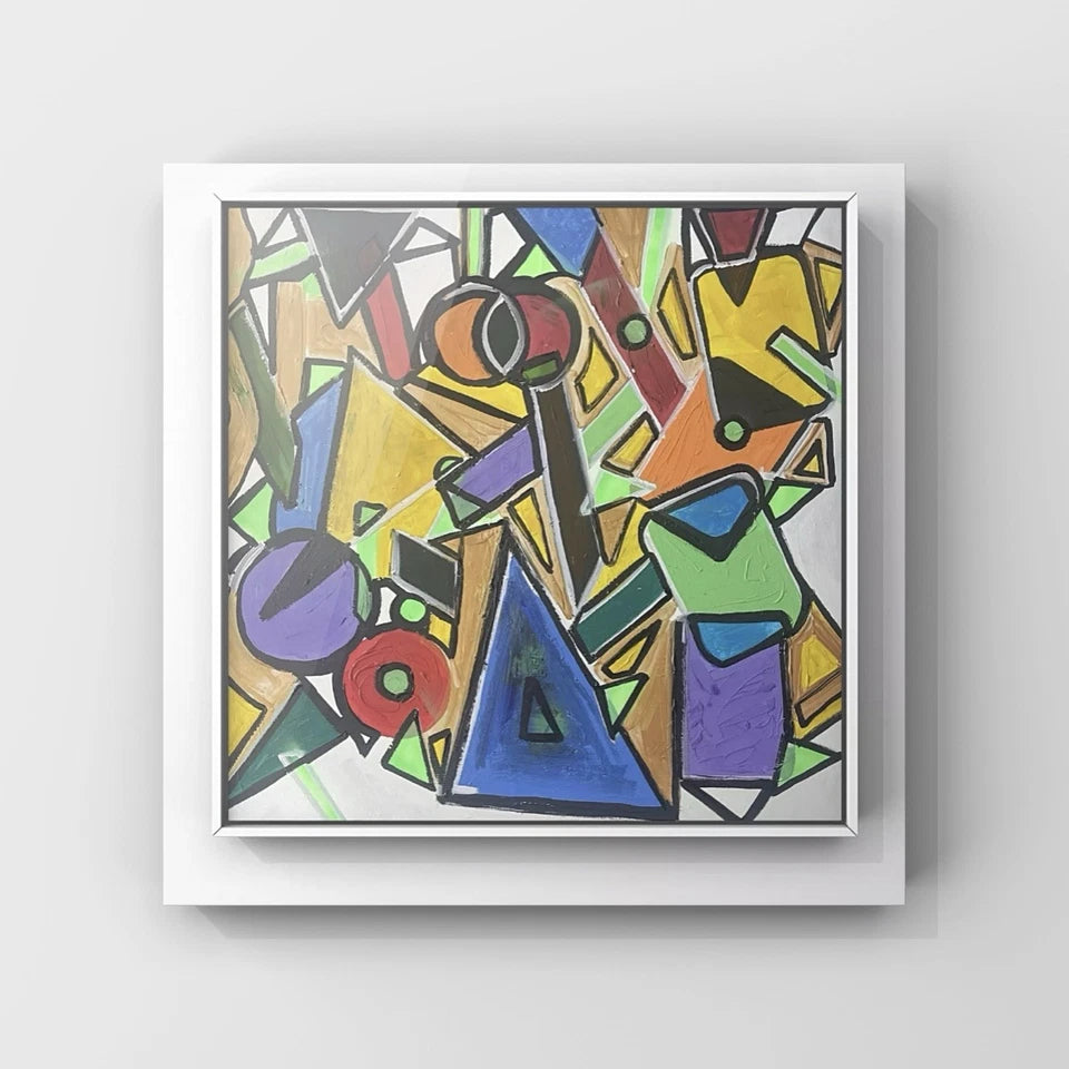 Artist JFW1479 original artwork abstract modern - signed