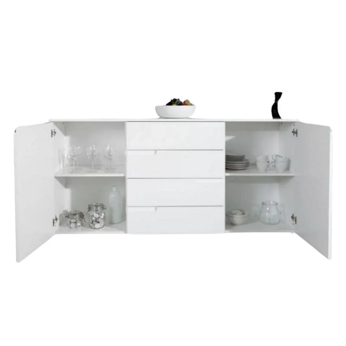 santino-white-high-gloss-wide-sideboard-front-view._jpg - G7 Luxury Interiors (UK)